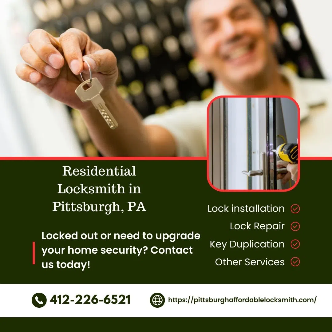 Pittsburgh Affordable Locksmith Pittsburgh, PA 412-226-6521 - Residential